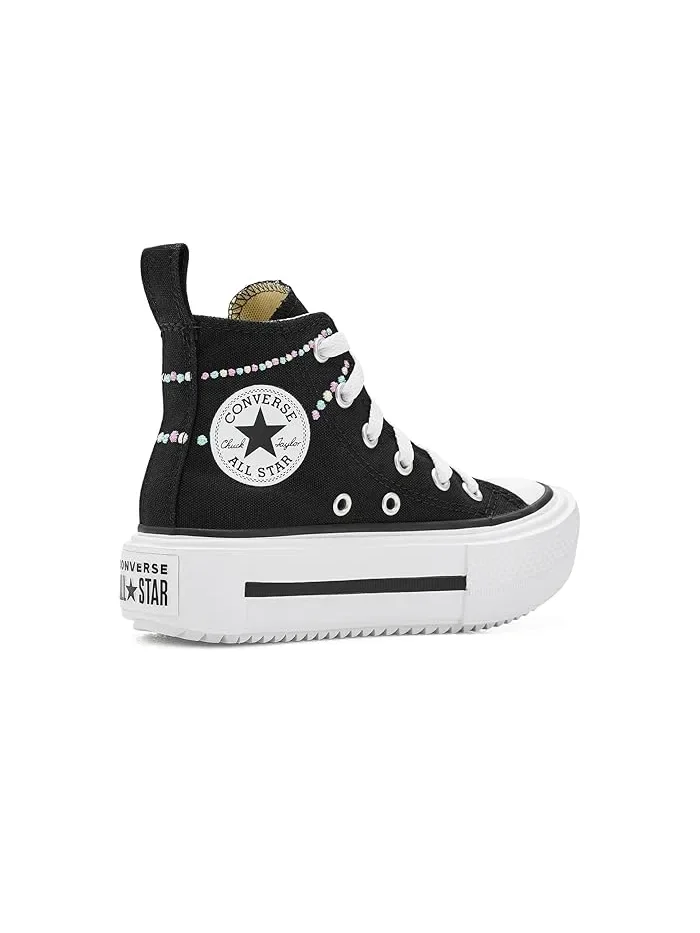 Кеды Converse Kids Chuck Taylor All Star Lift Platform Polka Dots — изображение 3 из 4, черный//белый