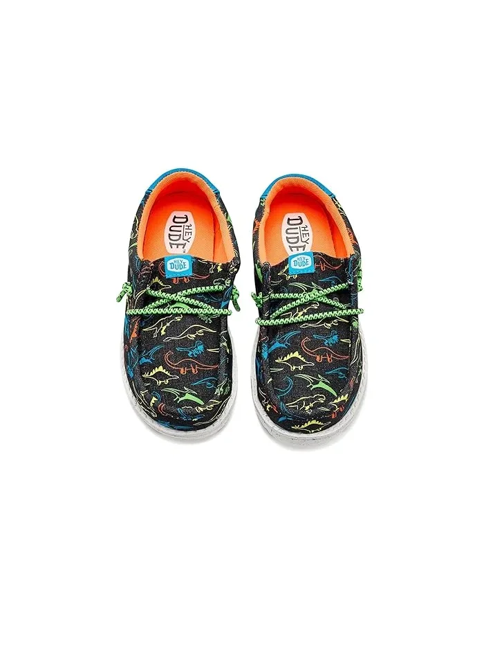 Кеды Wally Print Hey Dude Kids — изображение 2 из 4, черный/неоновый мульти