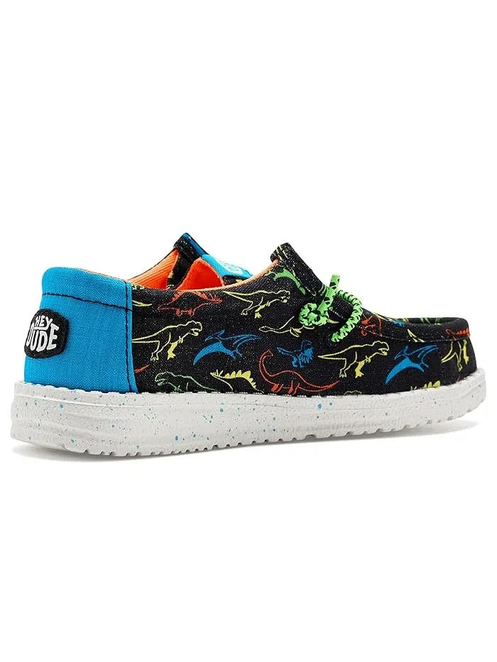 Кеды Wally Print Hey Dude Kids — изображение 3 из 4, черный/неоновый мульти