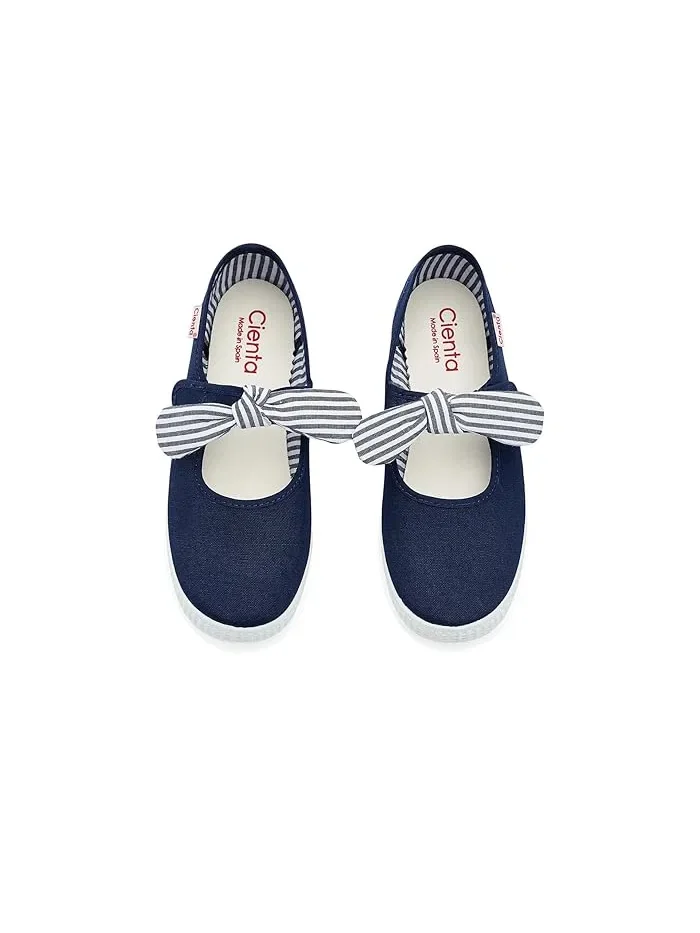 Кроссовки с бантом 53002 Cienta Kids Shoes — изображение 2 из 4, темно-синий