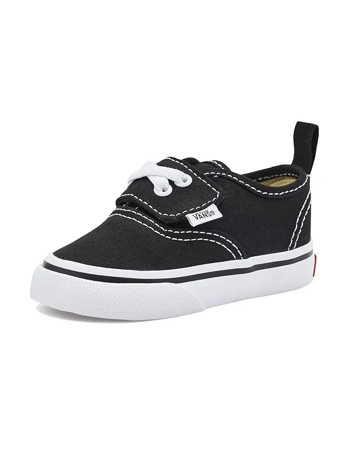 Кроссовки на эластичных шнурках Authentic Elastic V Vans Kids — черный