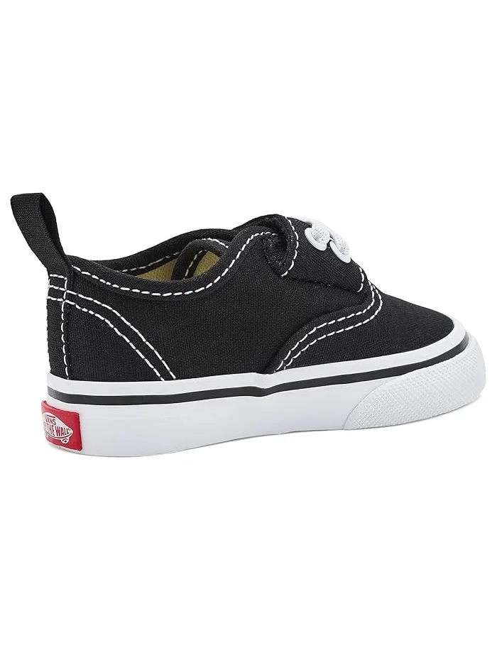 Кроссовки на эластичных шнурках Authentic Elastic V Vans Kids — изображение 3 из 4, черный