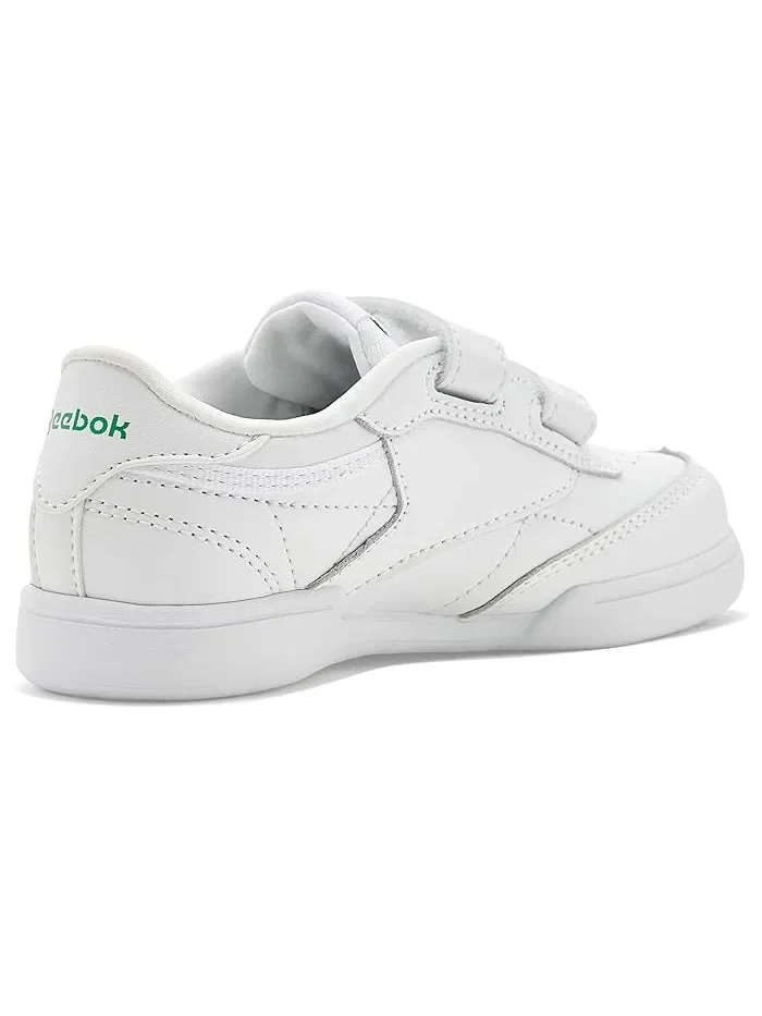 Кроссовки на липучке Club C 2V Reebok Kids — изображение 3 из 4, белый/зеленый/синий