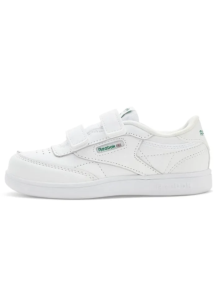 Кроссовки на липучке Club C 2V Reebok Kids — изображение 4 из 4, белый/зеленый/синий