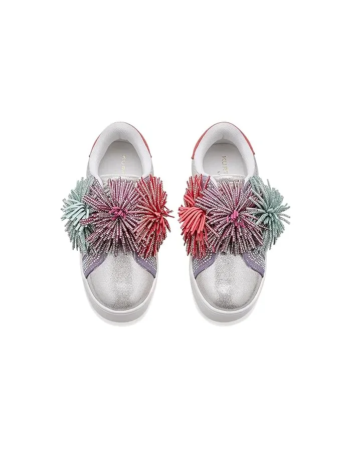 Кроссовки с бахромой Laney Fringe Kurt Geiger London Kids — изображение 2 из 4, мульти
