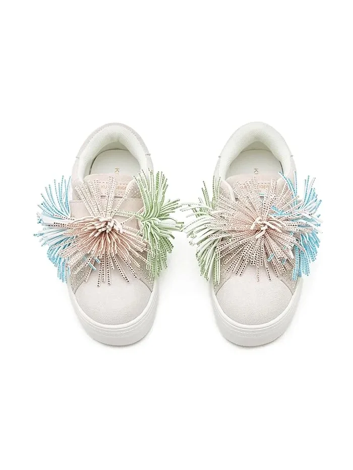 Кроссовки с бахромой Laney Fringe Kurt Geiger London Kids — изображение 2 из 4, белый