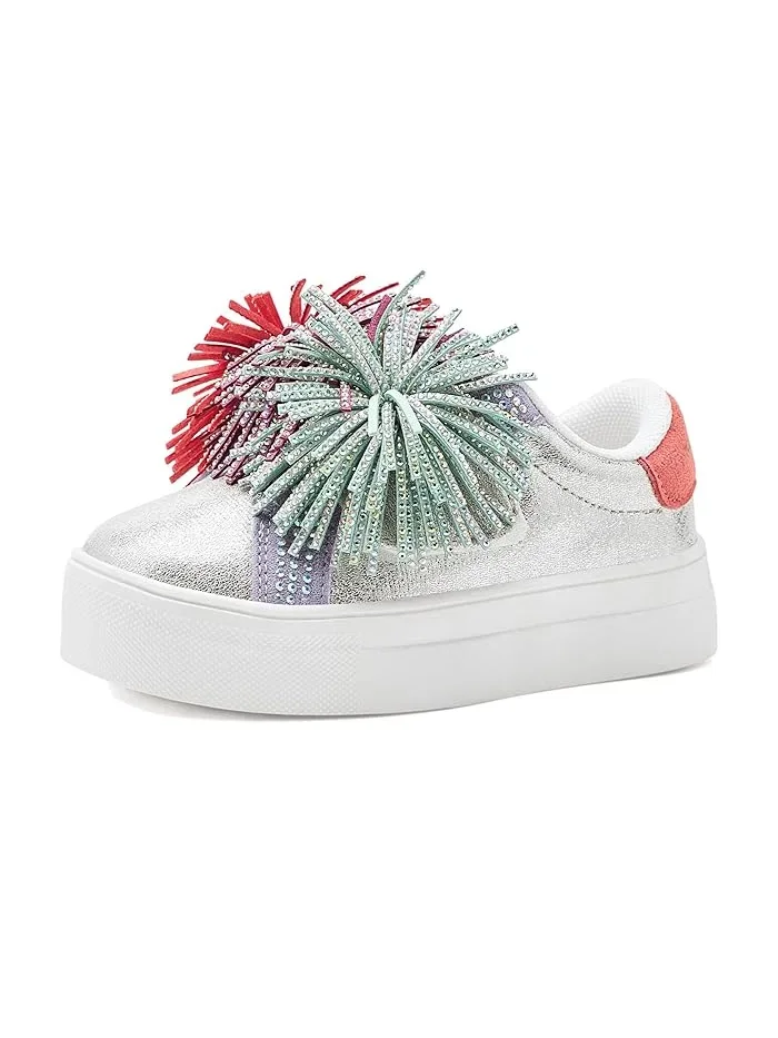Кроссовки с бахромой Laney Fringe Kurt Geiger London Kids — изображение 1 из 4, мульти