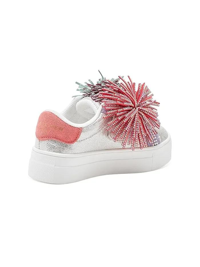 Кроссовки с бахромой Laney Fringe Kurt Geiger London Kids — изображение 3 из 4, мульти