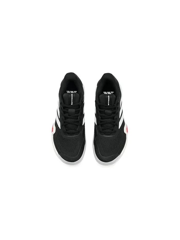 Кроссовки теннисные Barricade 1/4 Adidas — изображение 2 из 4, черный/металлик/красный