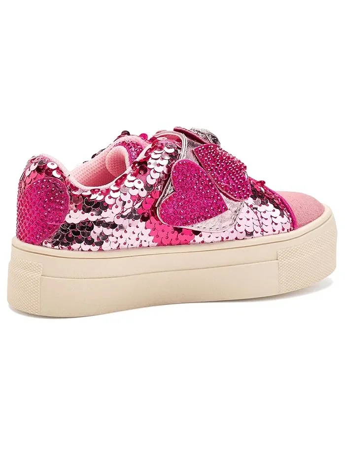 Кроссовки Mini Laney Heart Strap Kurt Geiger London Kids — изображение 3 из 4, розовый