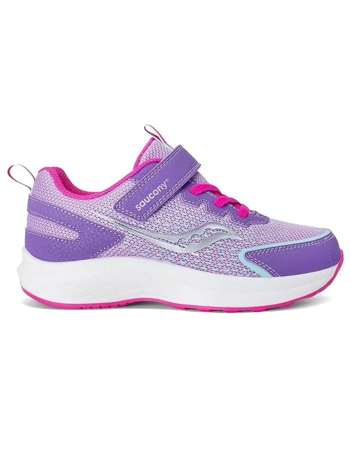 Кроссовки детские Cohesion FST Saucony Kids — изображение 3 из 4, фиолетовый/розовый