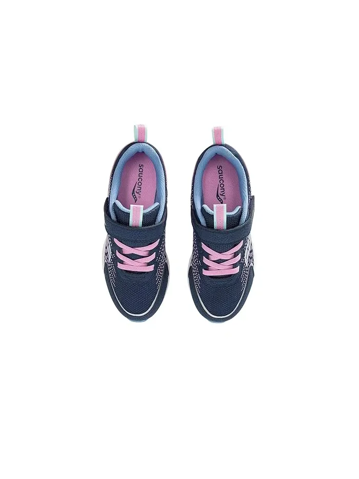 Кроссовки детские Cohesion FST Saucony Kids — изображение 2 из 4, темно-синий/розовый