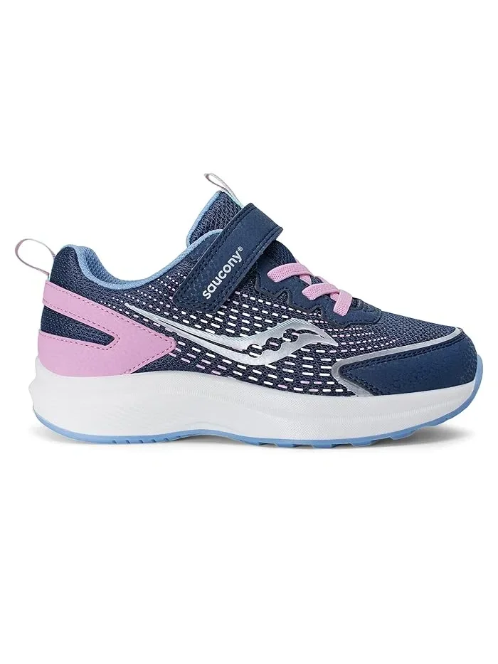 Кроссовки детские Cohesion FST Saucony Kids — изображение 3 из 4, темно-синий/розовый