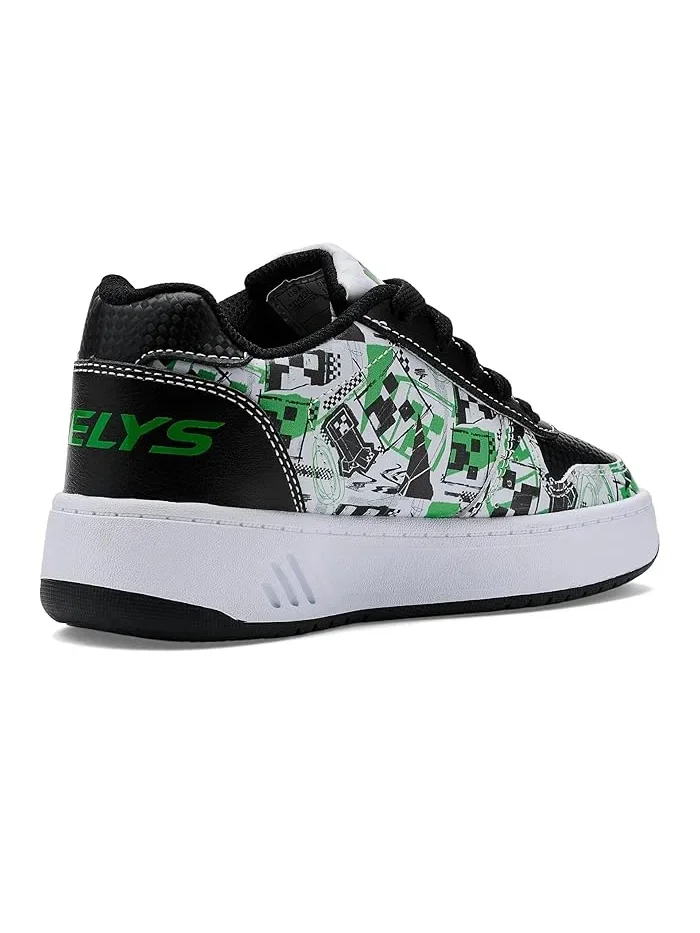 Кроссовки с колесиками Heelys Minecraft Kama — изображение 3 из 4, черный/белый/зеленый