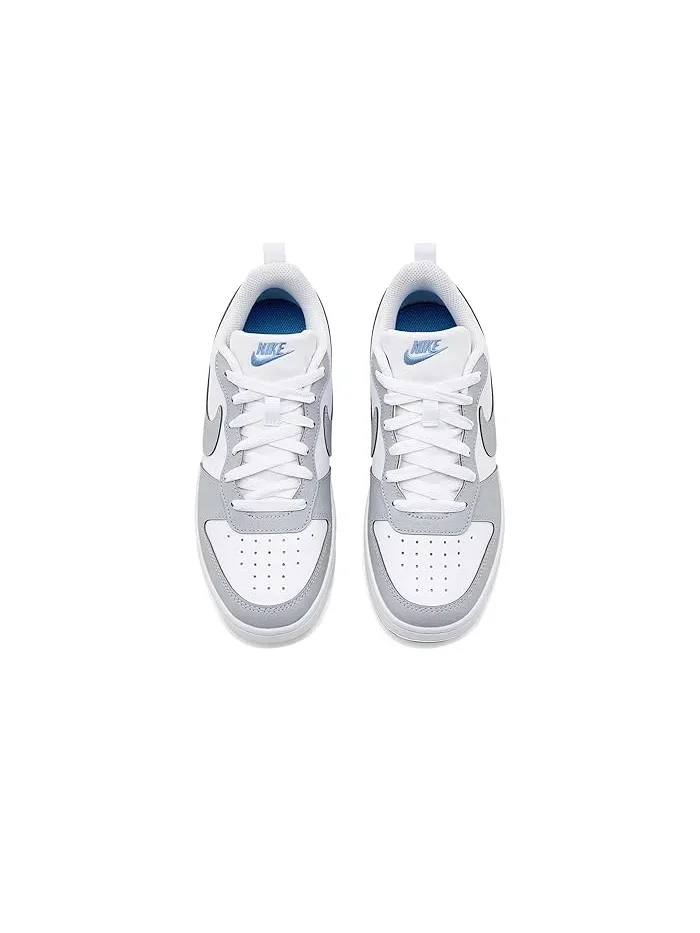 Кроссовки кожаные Court Borough Recraft Se Nike Kids — изображение 2 из 4, белый/серый/синий