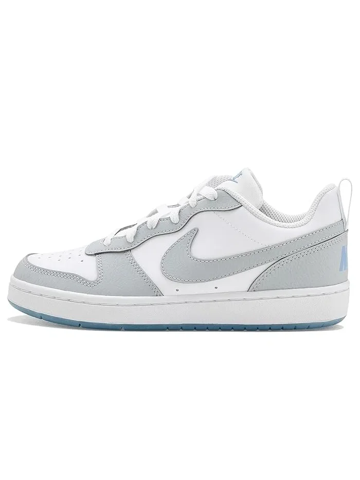 Кроссовки кожаные Court Borough Recraft Se Nike Kids — изображение 4 из 4, белый/серый/синий