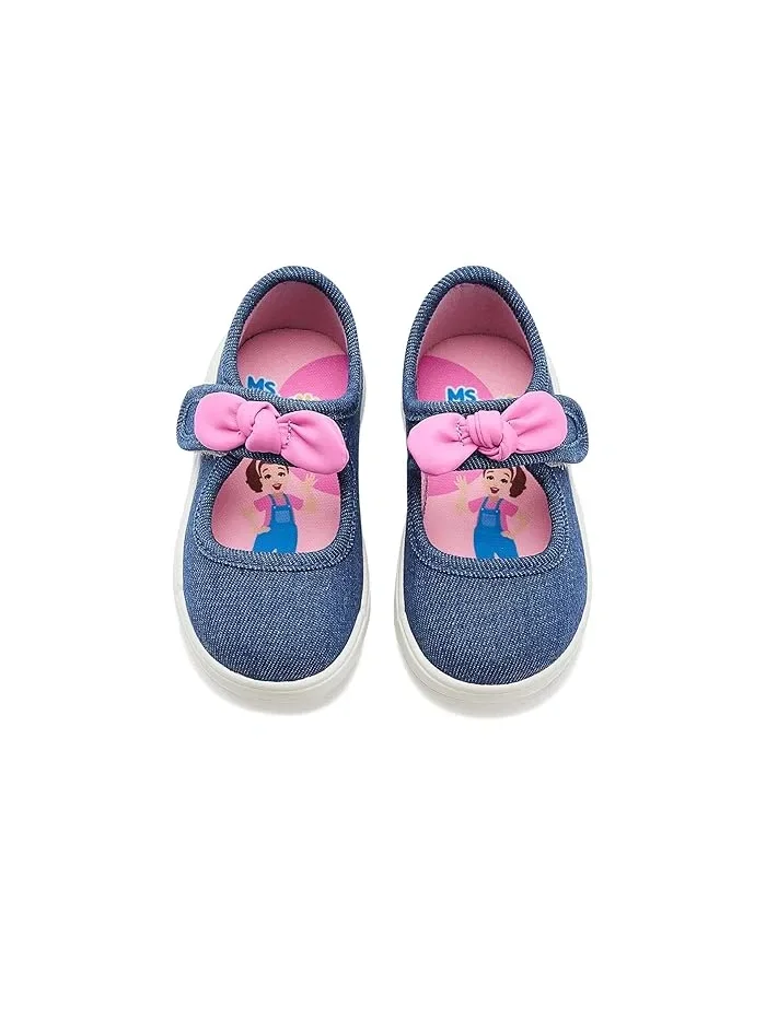 Кроссовки с бантом Ms Rachel Hi Friends Mary Jane Stride Rite — изображение 2 из 4, джинсовый синий