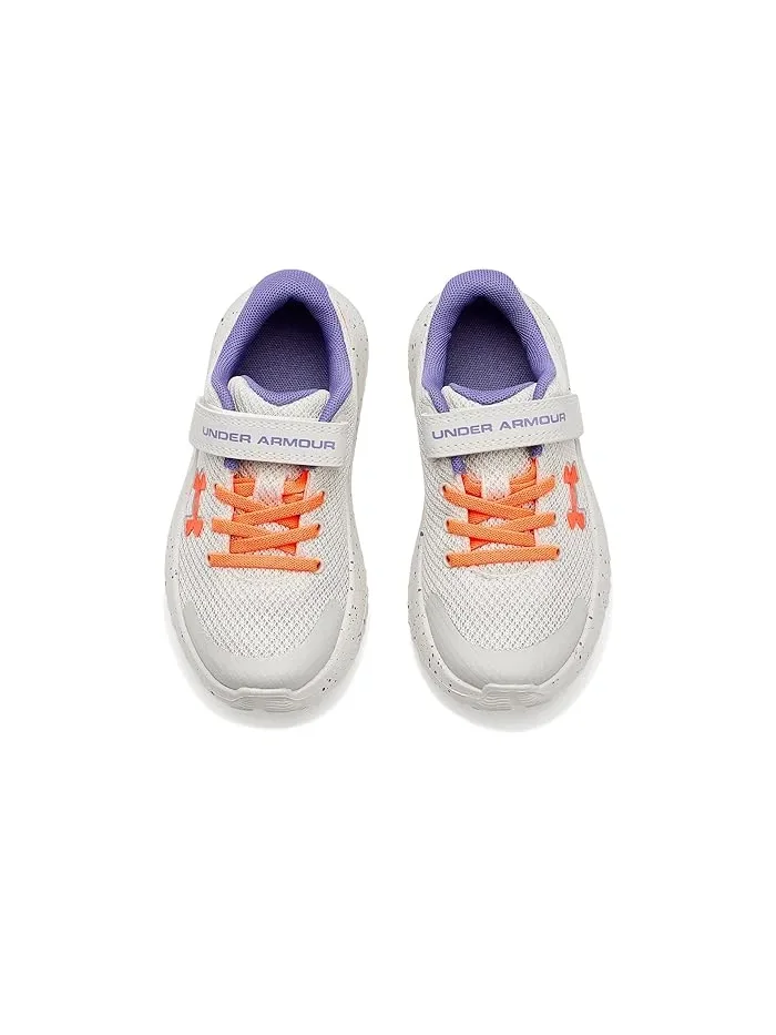 Кроссовки детские Pre School Surge 4 Alternate Closure Under Armour Kids — изображение 2 из 4, белый/фиолетовый