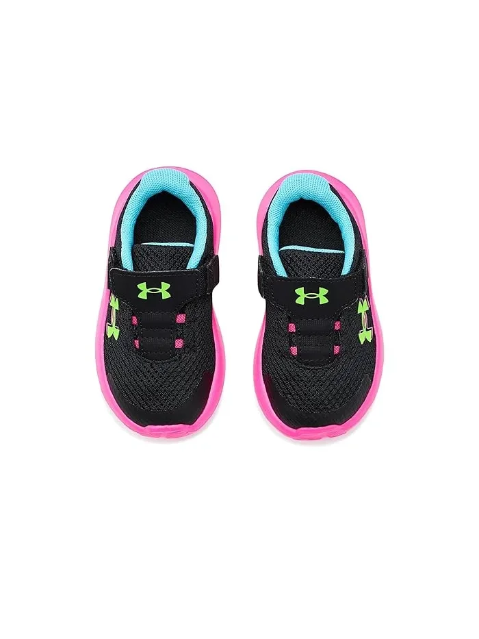 Кроссовки детские Infant Surge 4 Alternate Closure Under Armour Kids — изображение 2 из 4, черный/синий/зеленый
