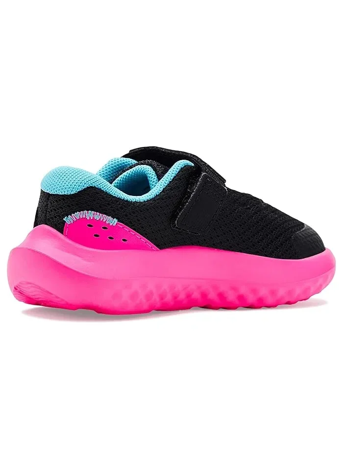 Кроссовки детские Infant Surge 4 Alternate Closure Under Armour Kids — изображение 3 из 4, черный/синий/зеленый
