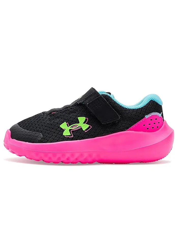 Кроссовки детские Infant Surge 4 Alternate Closure Under Armour Kids — изображение 4 из 4, черный/синий/зеленый