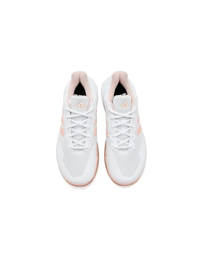 Кроссовки теннисные Gamecourt 2.0 Adidas — изображение 2 из 4, белый/розовый/белый