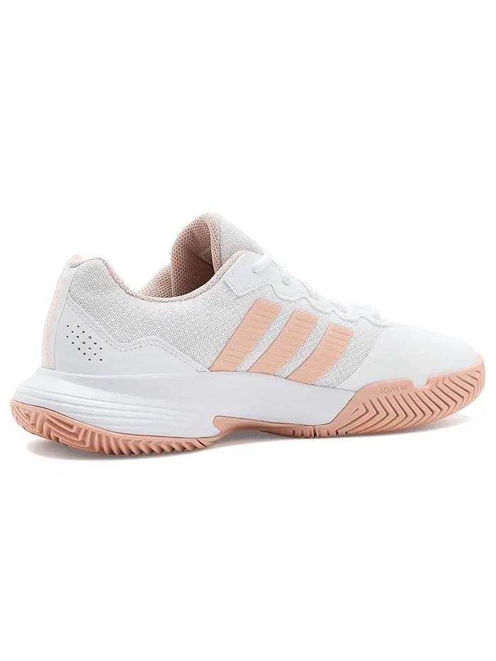 Кроссовки теннисные Gamecourt 2.0 Adidas — изображение 3 из 4, белый/розовый/белый