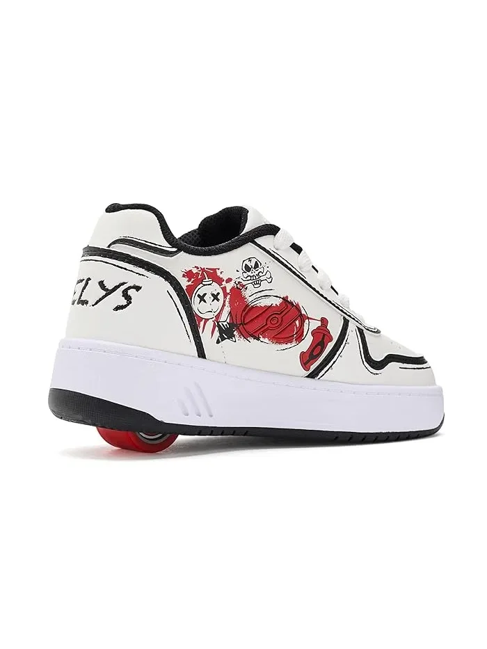 Кроссовки с колесами Kama-CC Heelys — изображение 3 из 4, белый/черный/красный