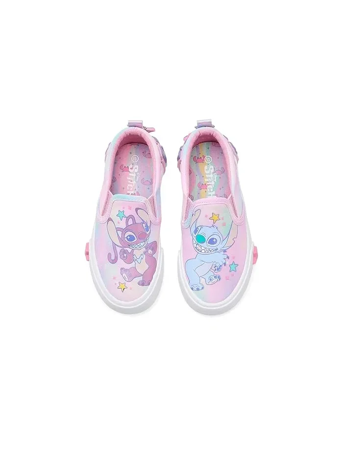 Кроссовки с перламутровым декором Youth Girls Stitch and Angel Ground Up — изображение 2 из 4, голубой розовый