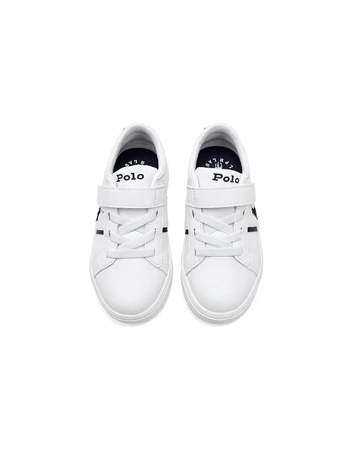 Кроссовки повседневные Frazier Polo Ralph Lauren Kids — изображение 2 из 4, белый/темно-синий
