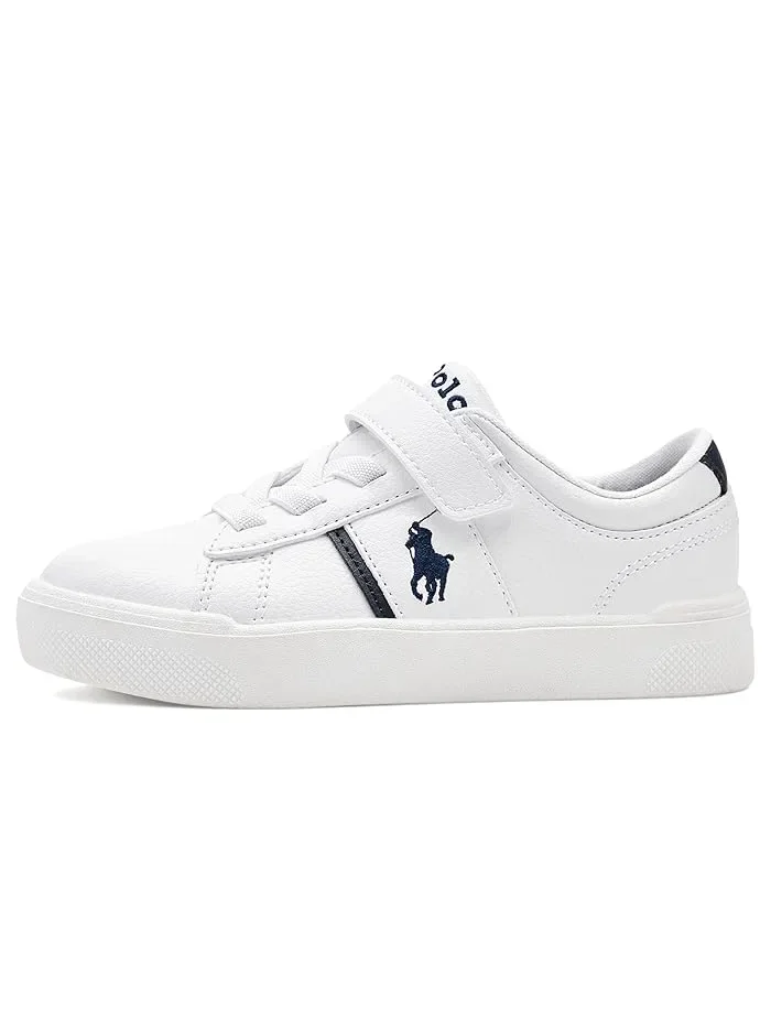 Кроссовки повседневные Frazier Polo Ralph Lauren Kids — изображение 4 из 4, белый/темно-синий