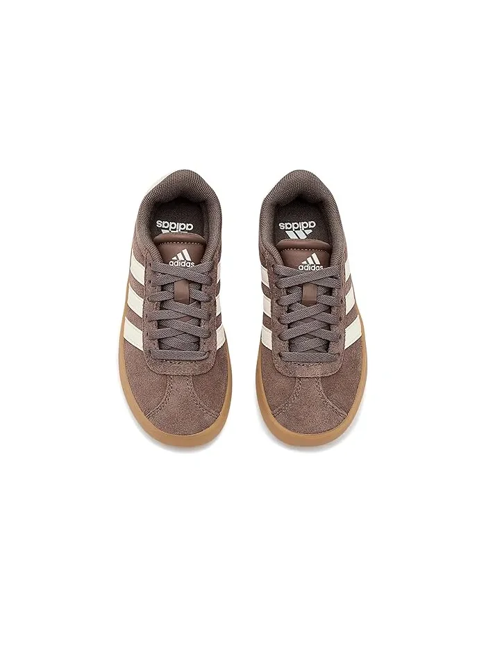 Кроссовки из замши VL Court 3.0 Adidas Kids — изображение 2 из 4, белый