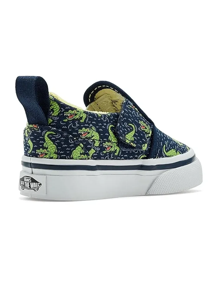 Кроссовки с липучками Slip-On V Vans Kids — изображение 3 из 4, темно-синий/желтый