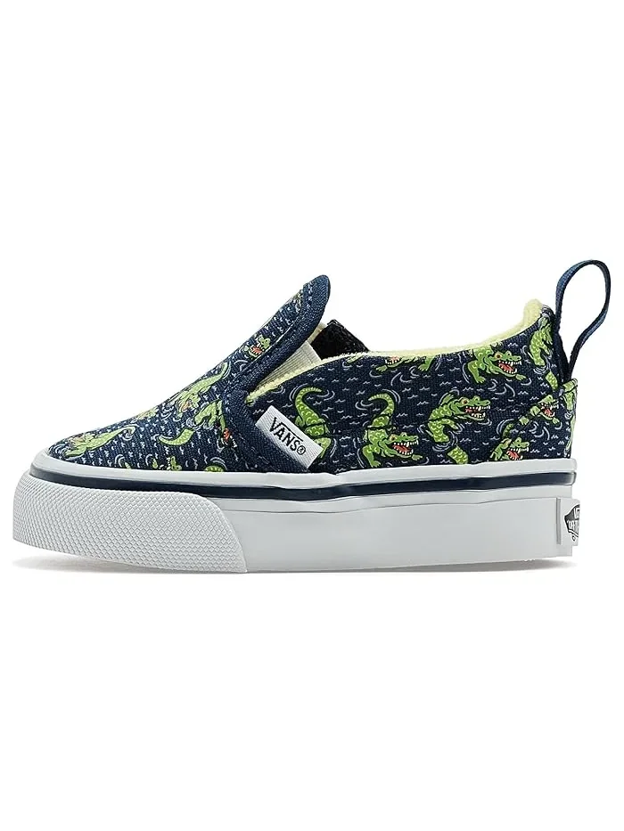 Кроссовки с липучками Slip-On V Vans Kids — изображение 4 из 4, темно-синий/желтый