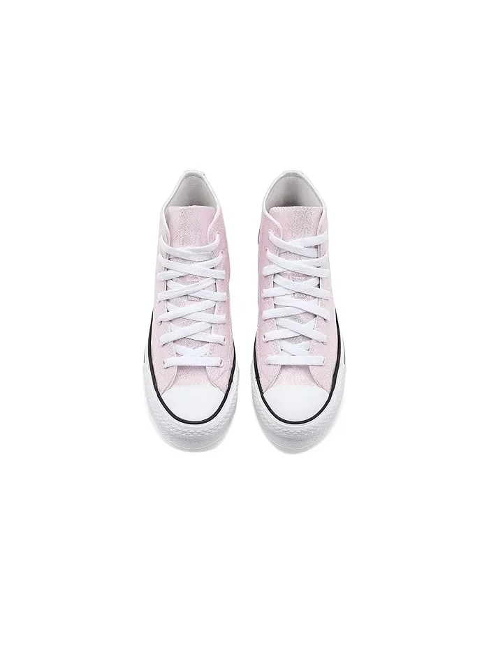 Кроссовки платформа Chuck Taylor All Star Lift Platform Shine Converse Kids — изображение 2 из 4, белый/черный