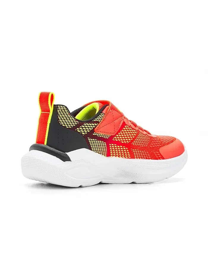 Кроссовки с видимой подушкой Microspec Max Velocity SKECHERS KIDS — изображение 3 из 4, оранжевый/черный