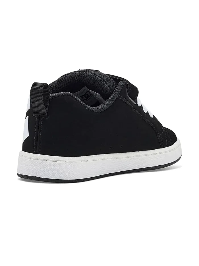 Кроссовки DC Kids Court Graffik Elastic — изображение 3 из 4, черный/белый
