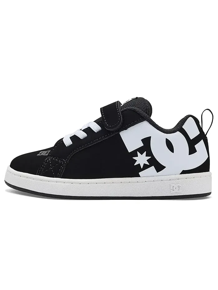 Кроссовки DC Kids Court Graffik Elastic — изображение 4 из 4, черный/белый