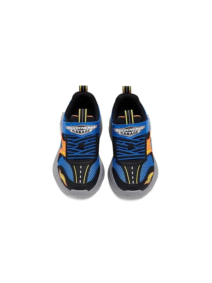 Кроссовки детские с машинками Garage 402150L SKECHERS KIDS — изображение 2 из 4, черный/синий/оранжевый
