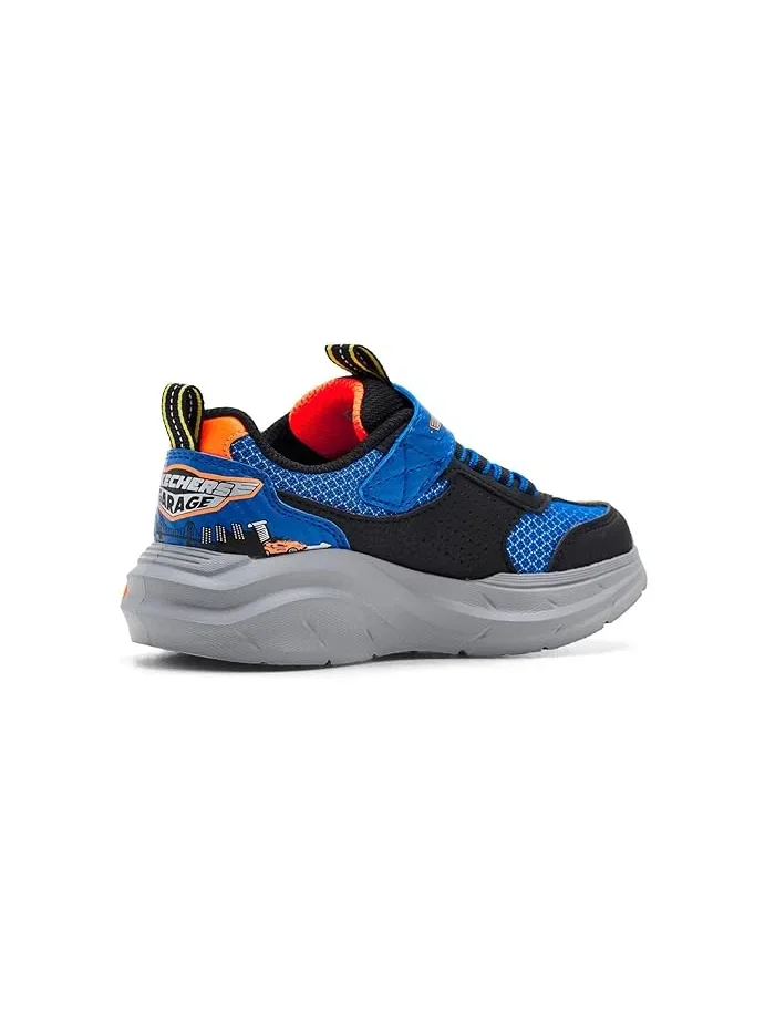Кроссовки детские с машинками Garage 402150L SKECHERS KIDS — изображение 3 из 4, черный/синий/оранжевый