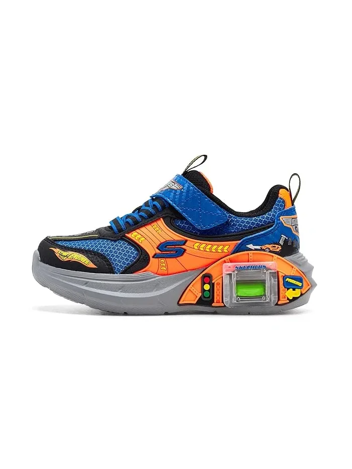 Кроссовки детские с машинками Garage 402150L SKECHERS KIDS — изображение 4 из 4, черный/синий/оранжевый