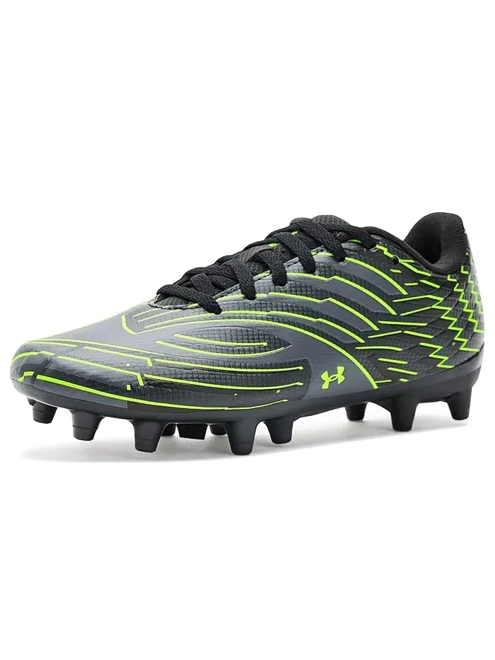 Бутсы футбольные Mach 1 Select Jr. Under Armour Kids — изображение 1 из 4, черный/серый/зеленый