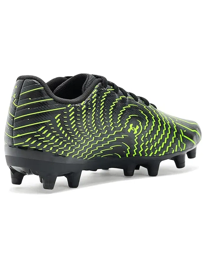 Бутсы футбольные Mach 1 Select Jr. Under Armour Kids — изображение 3 из 4, черный/серый/зеленый
