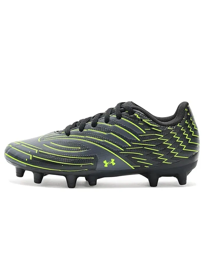 Бутсы футбольные Mach 1 Select Jr. Under Armour Kids — изображение 4 из 4, черный/серый/зеленый