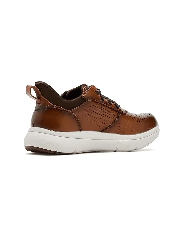 Кроссовки с эластичной шнуровкой Fleet Perf Toe Florsheim Kids — изображение 3 из 4, коричневый