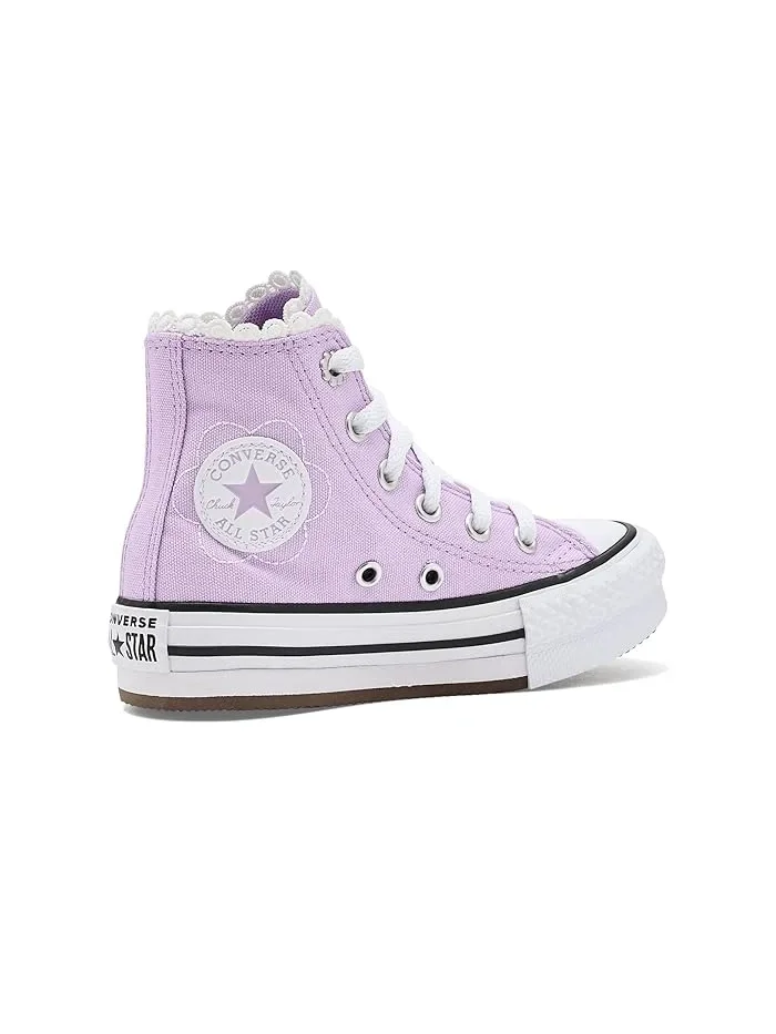 Кроссовки детские Chuck Taylor All Star Eva Lift Platform Bubble Flowers Converse Kids — изображение 3 из 4, белый/черный