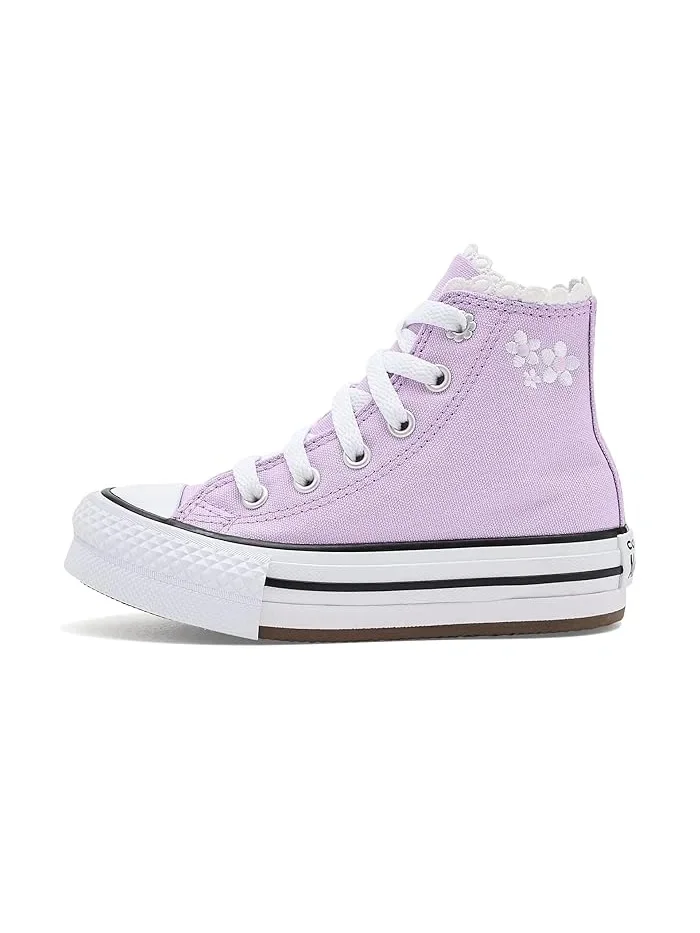 Кроссовки детские Chuck Taylor All Star Eva Lift Platform Bubble Flowers Converse Kids — изображение 4 из 4, белый/черный