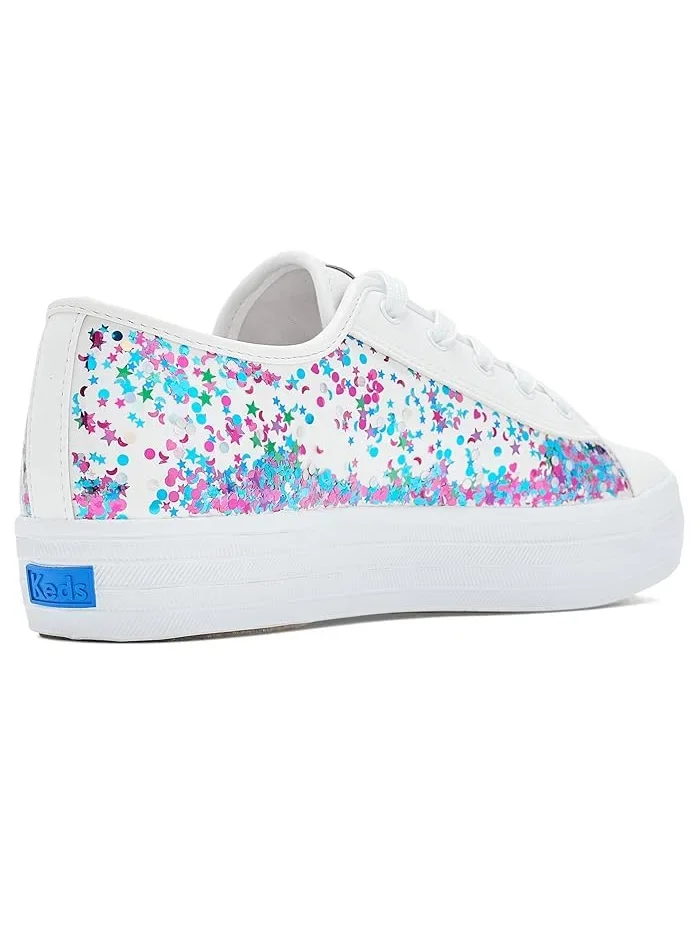 Кроссовки с блестками Triple Up Glitter Under Glass Keds Kids, Turquiose — изображение 3 из 4, бирюзовый