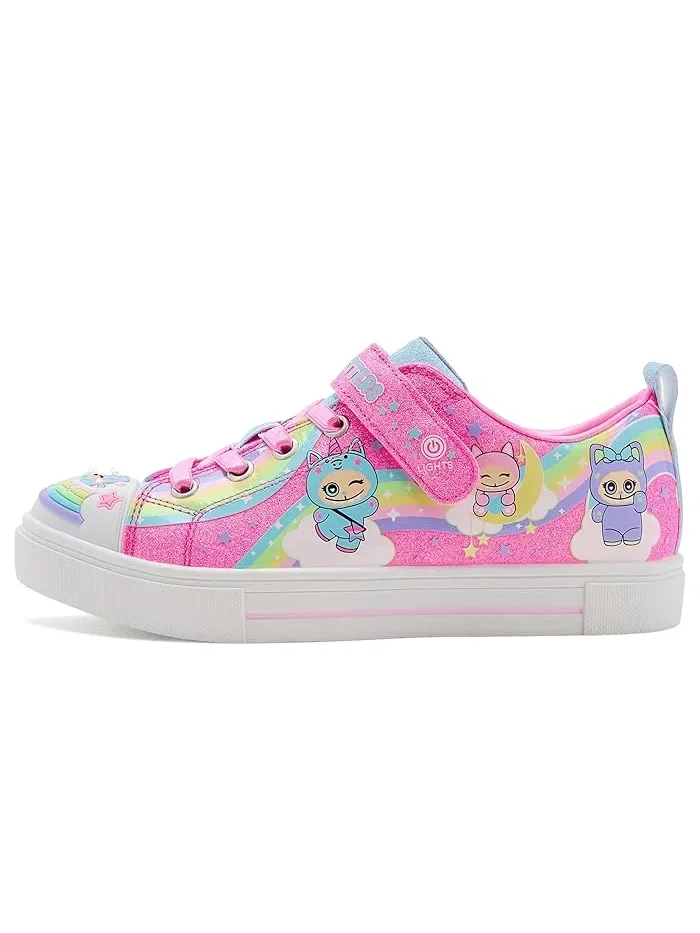 Кроссовки со светодиодами Twinkle Sparks 314475L SKECHERS KIDS — изображение 4 из 4, розовый/мульти