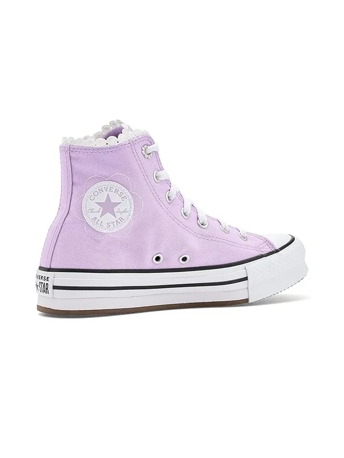 Кроссовки детские Converse Kids Chuck Taylor All Star Eva Lift Platform Bubble Flowers — изображение 3 из 4, белый/черный